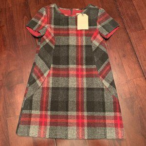ADORABLE NWT Zara Soft Collection Girls Plaid Dress SZ 8